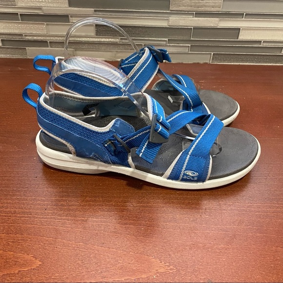 Sole Mens Blue strap sandals size 10 - Picture 1 of 6